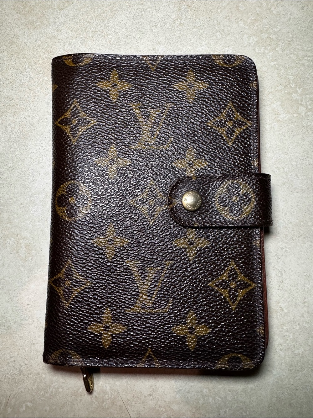 Louis Vuitton Forte Papier Monogram Canvas Zip Wallet Pre-loved